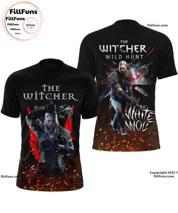 The Witcher Wild Hunt The White Wolf 3D T-Shirt