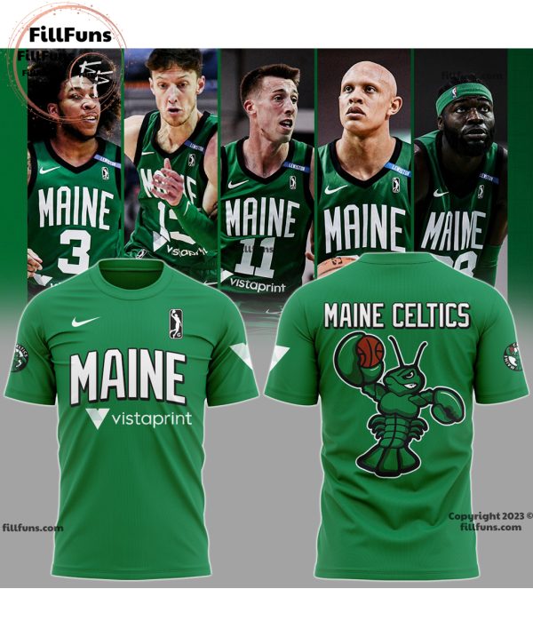 Maine Celtics Basketball NBA 3D T-Shirt