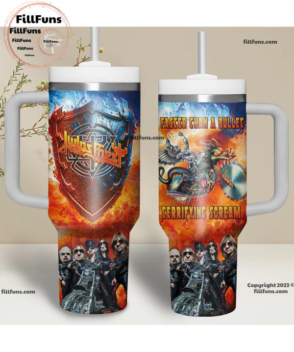 Judas Priest Fascer Chan A Bullet Cerrifying Scream Stanley Tumbler 40oz