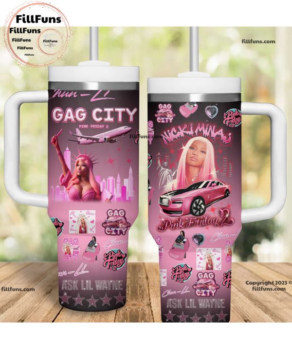 Nicki Minaj Gag City Pink Friday 2 Stanley Tumbler 40oz