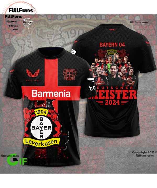 Bayern Leverkusen Deutsche Meister 2024 3D T-Shirt