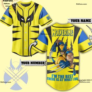 Wolverine I’m The Best There Is At What I Do Baseball Jersey
