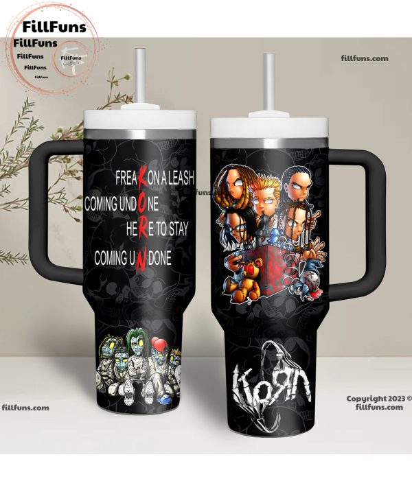 Korn Freak On Leash Coming Undone Here To Stay Coming Un Done Stanley Tumbler 40oz