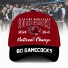 Fighting Gamecocks South Carolina 2024 38-0 National Champs Go Game Cocks Classic Cap – Black