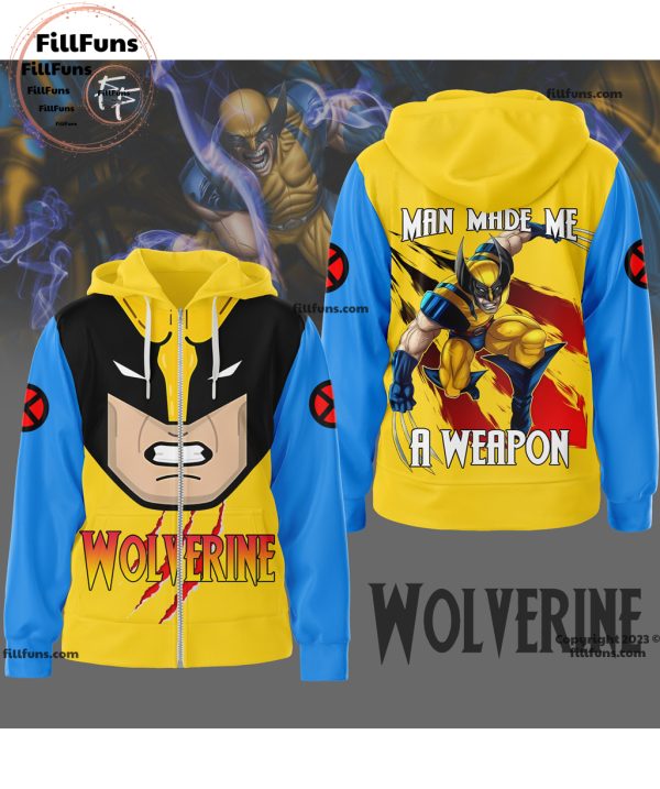 Wolverine Man Made Me A Weapon Hoodie