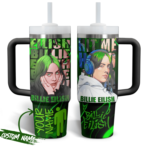 Billie Eilish Custom Stanley Tumbler 40oz