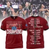 2024 Sec Women’s Basketball Tournament Champions South Carolina Gamecocks 3D T-Shirt – Black