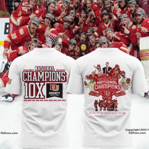 NCAA Men’s Ice Hockey National Champions 10X Denver Pioneers Men’s 3D T-Shirt