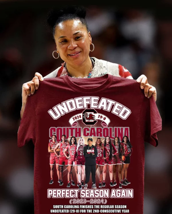 Undefeated 2024 29-0 South Carolina Gamecocks Perfect Season Again 2023-2024 3D T-Shirt – Granet