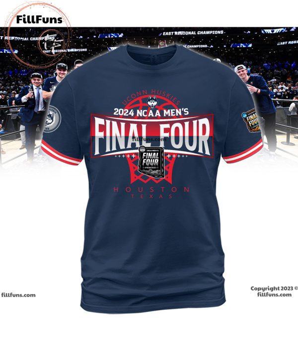 UConn Huskies 2024 NCAA Men’s Final Four 3D T-Shirt