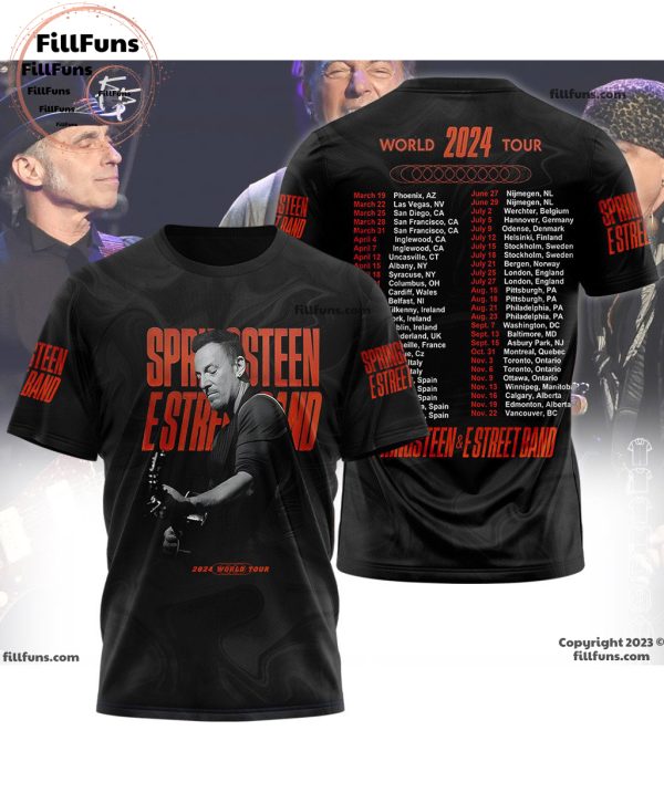 2024 World Tour Bruce Springsteen E Street Band 3D T-Shirt