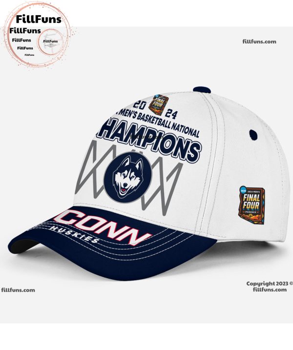 2024 UConn Huskies NCAA Men’s Basketball National Champions Classic Cap – White