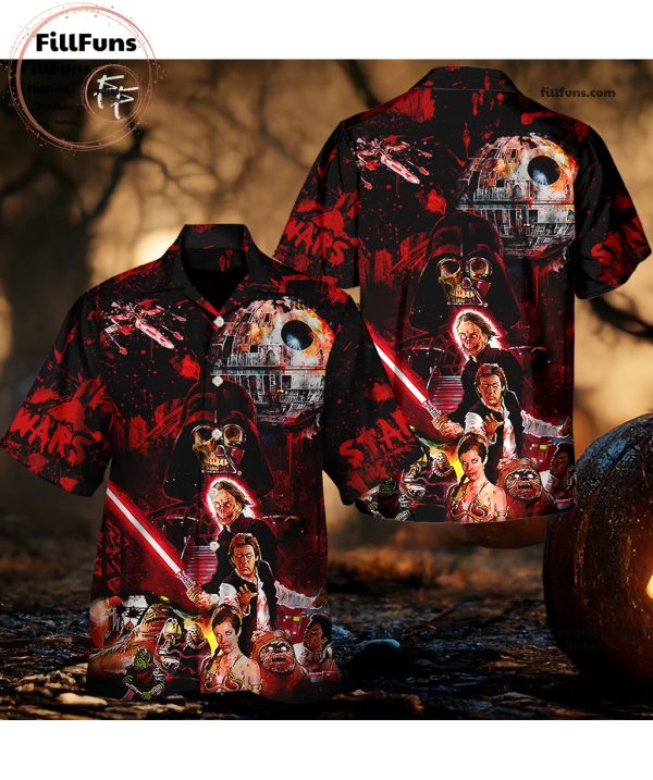 Halloween Star Wars Horror Blood Scary Hawaiian Shirt