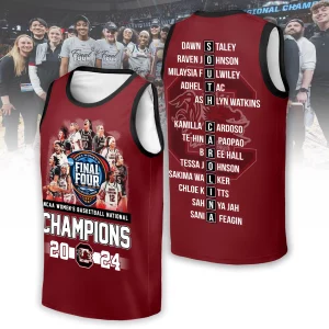 NCAA 2024 Women’s Basketball National Final Four Cleveland Champions 2024 3D T-Shirt – Garnet