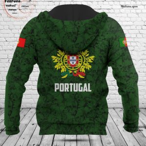 Portugal Flag Skull Pattern Hoodie