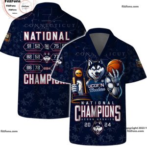 National Champions UConn Huskies 2024 Hawaiian Set