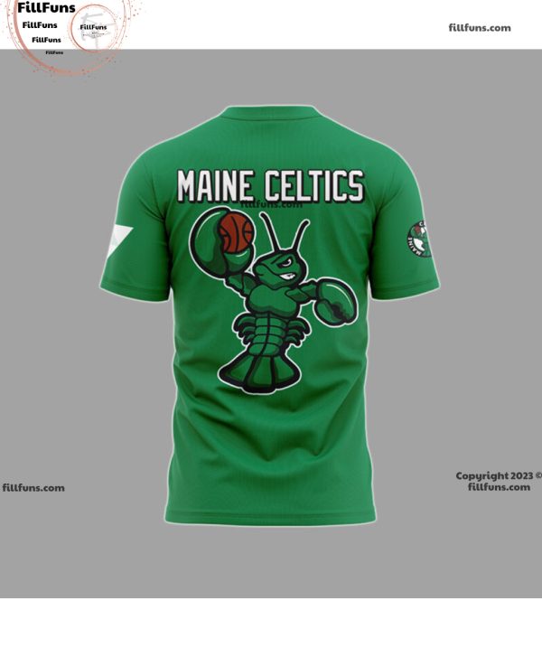 Maine Celtics Basketball NBA 3D T-Shirt