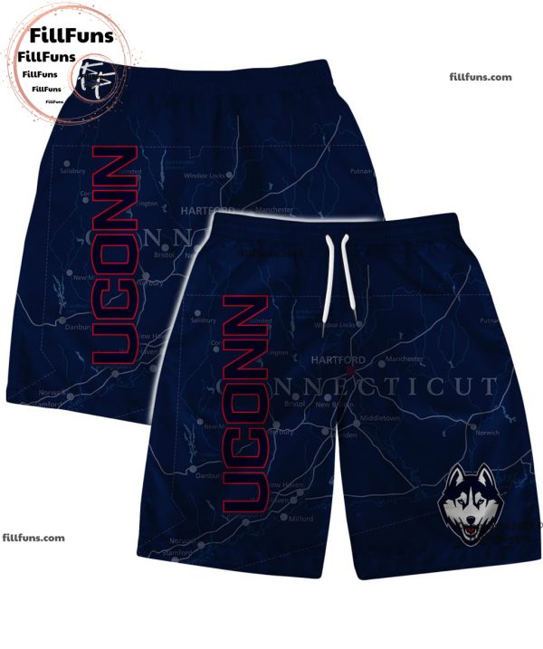 UConn Huskies National Champions 2024 Hawaiian Set