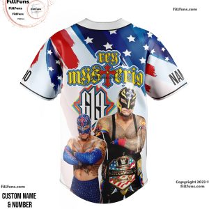 Rey Mysterio 619 Wear Belt WWE Baseball Jersey