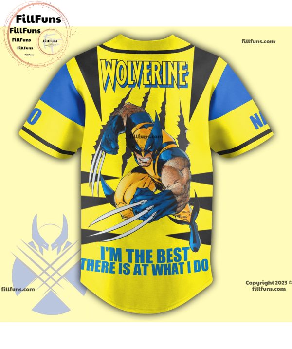 Wolverine I’m The Best There Is At What I Do Baseball Jersey