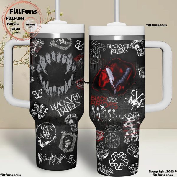 Black Veil Brides Horrified Signatures Stanley Tumbler 40oz