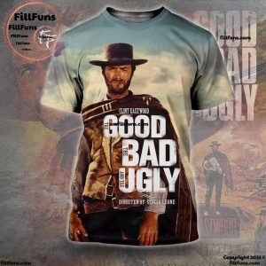 Clint Eastwood The Good The Bad And The Ugly 3D T-Shirt