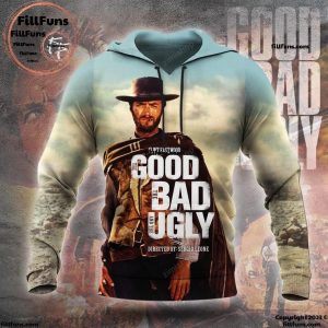 Clint Eastwood The Good The Bad And The Ugly 3D T-Shirt