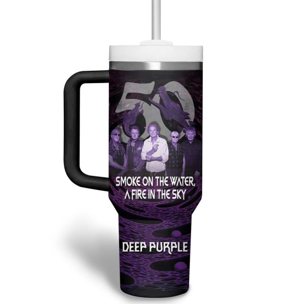Deep Purple Smoke On The Water A Fire In The Sky Stanley Tumbler 40oz
