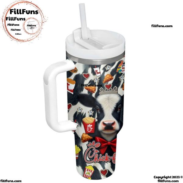 Eat Mor Chikin Inspire More People The Cow Wears A Crown Stanley Tumbler 40oz