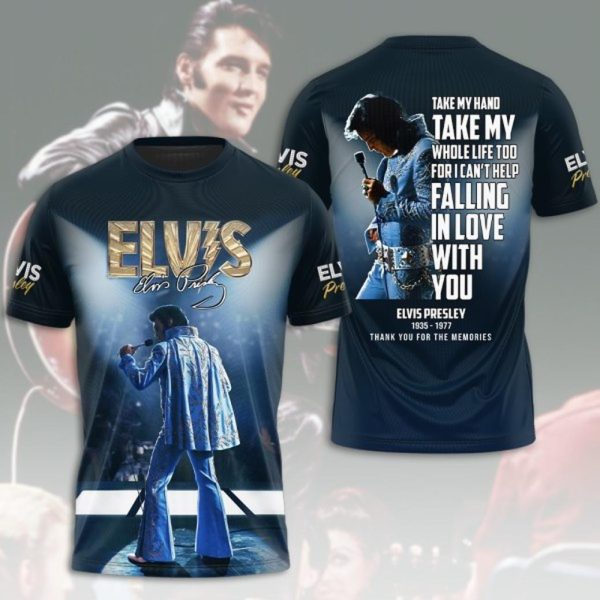 Elvis Presley 1935-1977 Thank You For The Memories 3D T-Shirt
