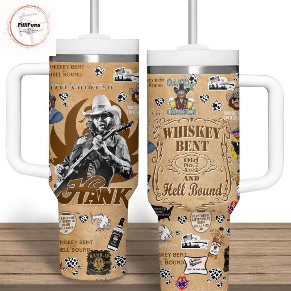 Hank Whiskey Bent Old No.7 And Hell Bound Stanley Tumbler 40oz