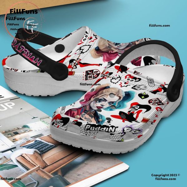 Harley Quinn Puddin Ghostly Crocs