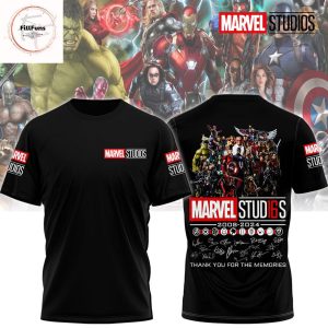 Marvel Studios 2008-2024Thank You For The Memories 3D T-Shirt