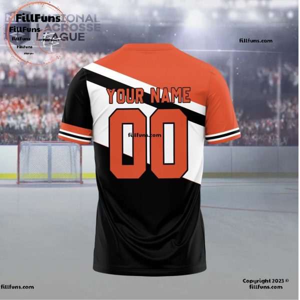 Personalized NLL Buffalo Bandits Men’s And Women 3D T-Shirt – Orange