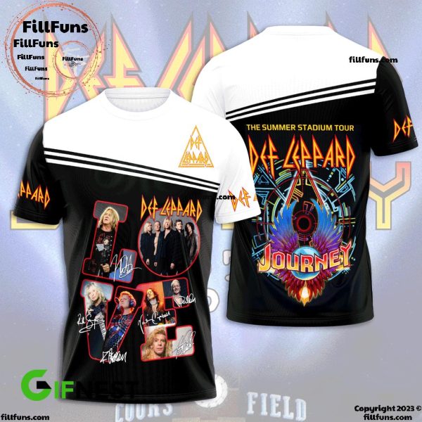 The Summer Stadium Tour Def Leppard x Journey 3D T-Shirt
