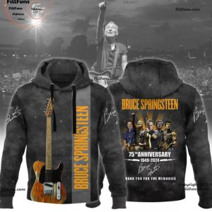 Bruce Springsteen 75th Anniversary 1949-2024 Thank You For The Memories 3D T-shirt