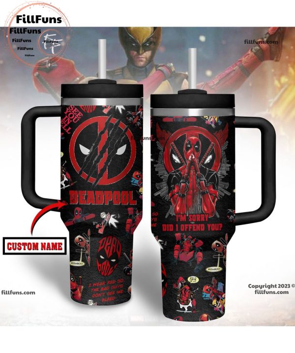 Deadpool I Wear Red So The Bad Guys Don’t See Me Bleed Stanley Tumbler 40oz