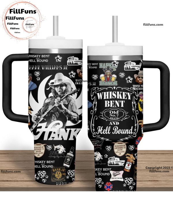 Hank Williams Whiskey Bent Olf No.7 Brand And Hell Bound Stanley Tumbler 40oz