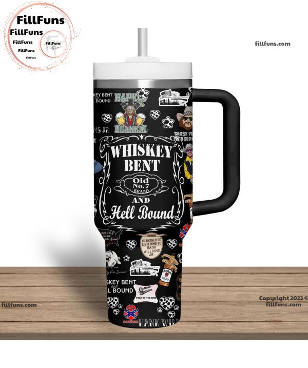 Hank Williams Whiskey Bent Olf No.7 Brand And Hell Bound Stanley Tumbler 40oz