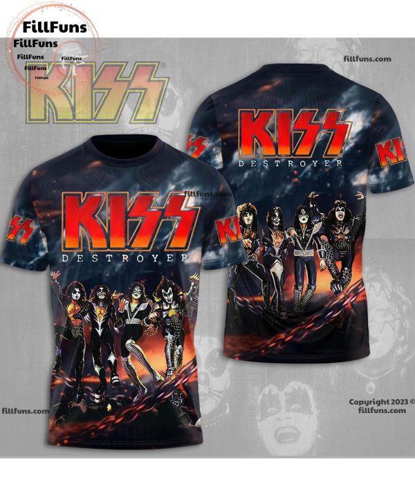 Kiss Band Destroyer 3D T-Shirt