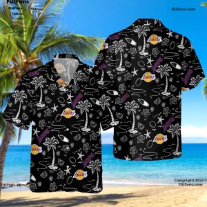 Los Angeles Lakers Victory Blend Hawaiian Shirt