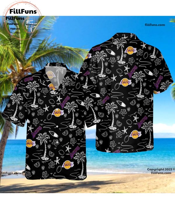 Los Angeles Lakers Victory Blend Hawaiian Shirt