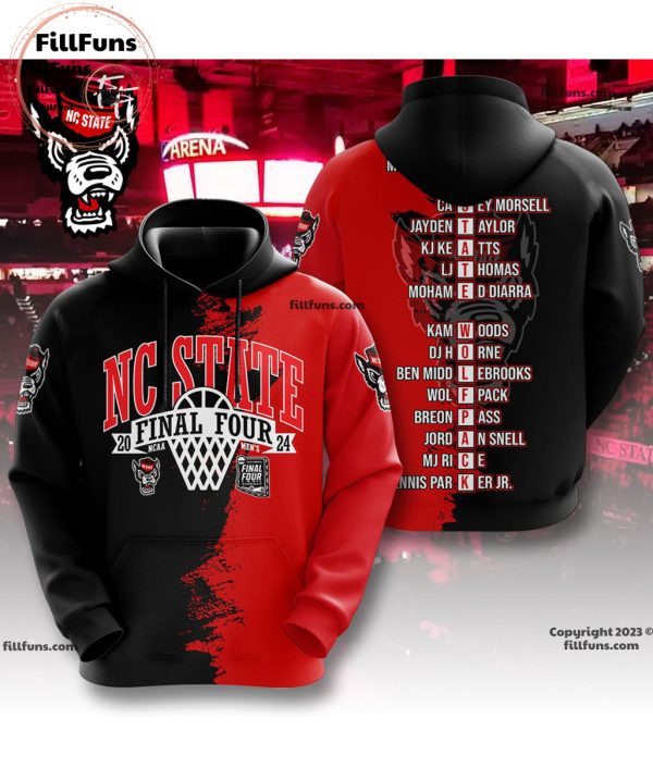 NC State Wolfpack 2024 Final Four NCAA Mens 3D T-Shirt