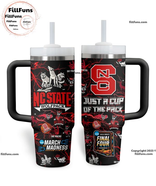 NC State Wolfpack March Madness Final Four 2024 Just A Cup Of The Pack Stanley Tumbler 40oz