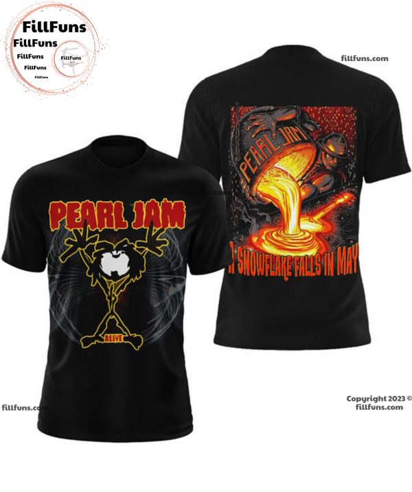 Pearl Jam A Snowflake Falls In May 3D T-Shirt