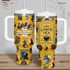 Steam HellDivers A Nice Cup Of Liber-Tea Stanley Tumbler 40oz