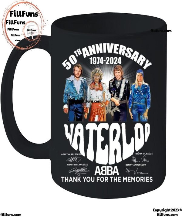 50th Anniversary 1974-2024 Waterloo Abba Thank You For The Memories T-Shirt