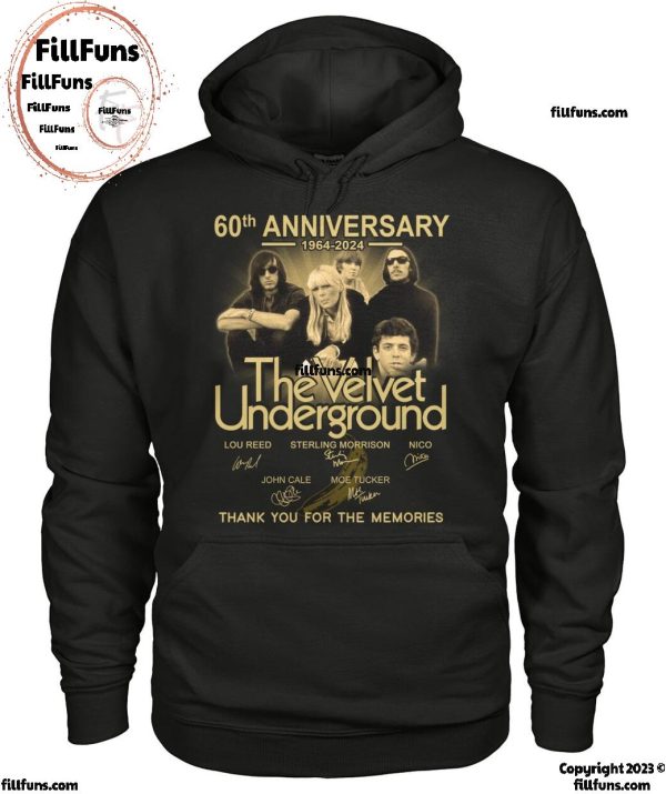 60th Anniversary 1964-2024 The Velvet Underground Thank You For The Memories T-Shirt