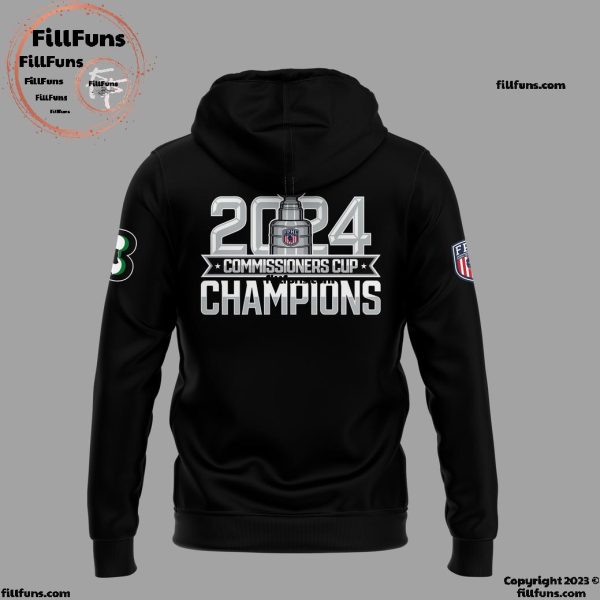 Binghamton Black Bears Commissioners Cup Champions 2024 Hoodie Longpants Cap