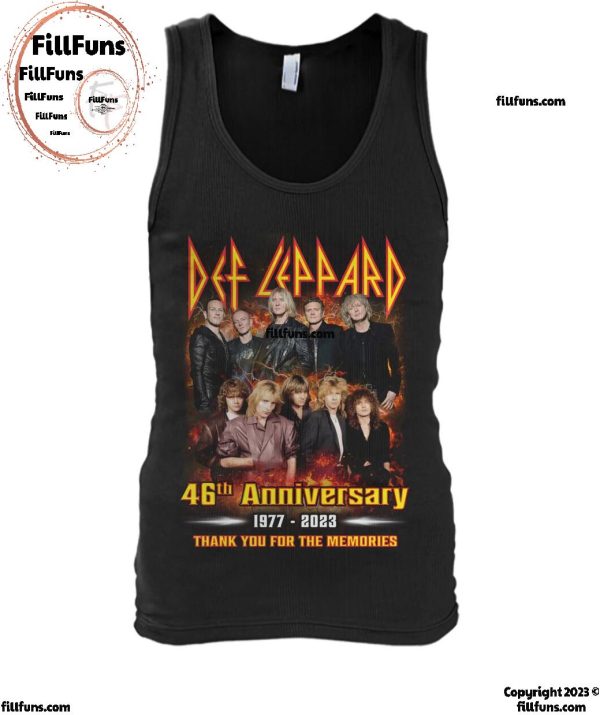 Def Leppard 46th Anniversary 1977-2023 Thank You For The Memories T-Shirt